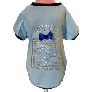 Blue Bling Girly Couture Dog Shirt